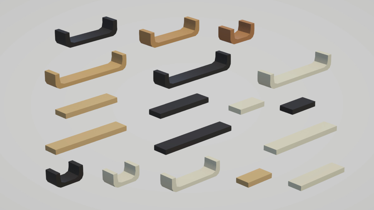 Low Poly Kitchen - Modular Assets