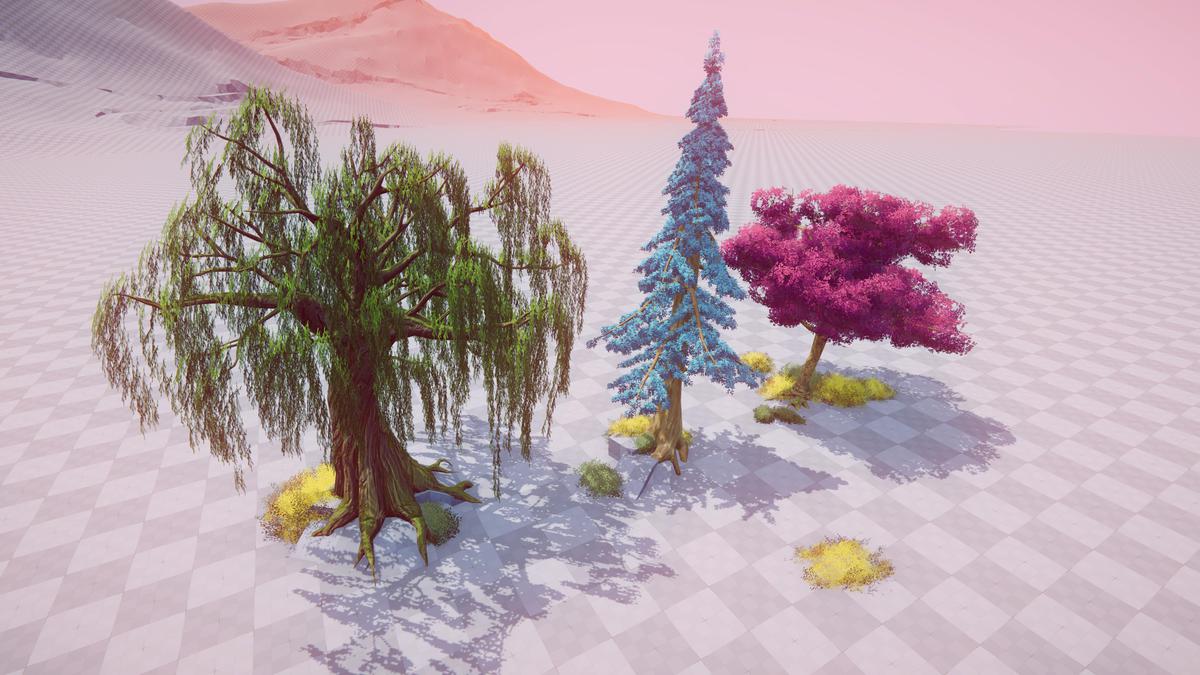 Stylized Fluffy Trees HQ Pack