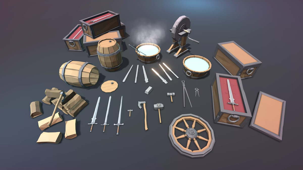 STYLIZED Low Poly Fantasy Bundle Vol. 2