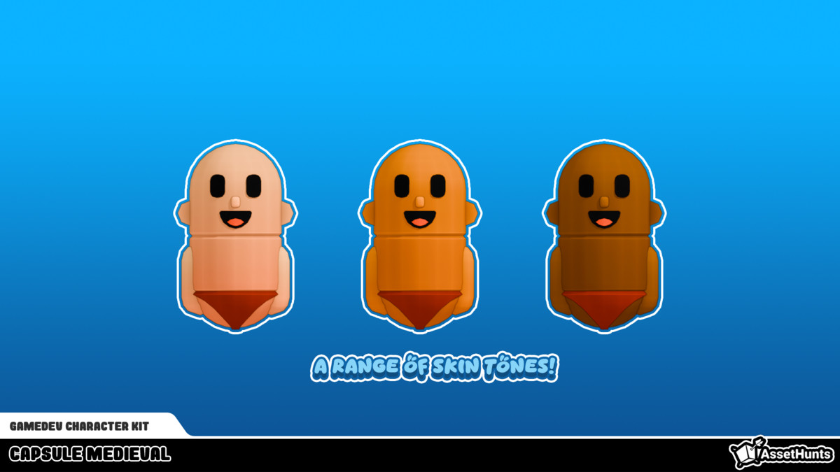 GameDev Character Kit - Capsule Medieval