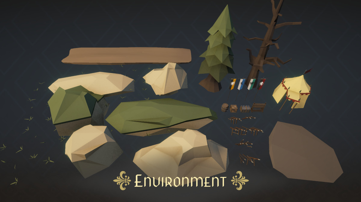 Stylized Medieval Army Pack – Low Poly Characters & Units