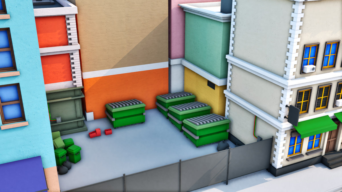 Modular Stylized Cartoon City Pack [Desktop & Mobile]