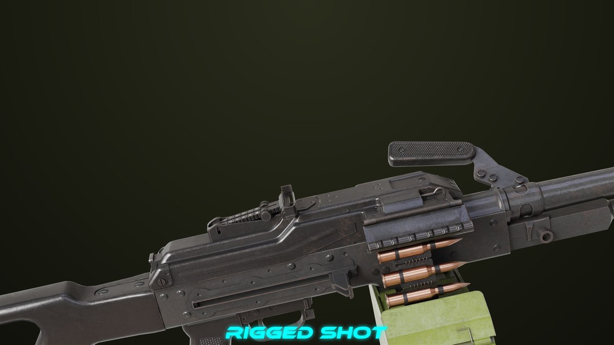 Machine Gun 11 Metal URP HDRP Textures