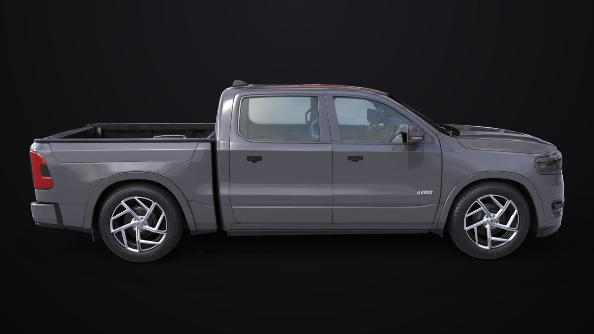 Pickup Truck 03 Grey and White URP HDRP Textures