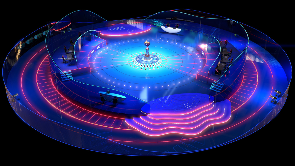 Esports Stage Environment - Futuristic 3d Arena Interior (Gaming Tournament Cup)