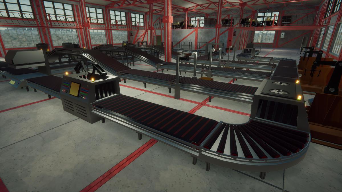 Conveyor Works – Low Poly Factory Asset Pack by Nebula Forms