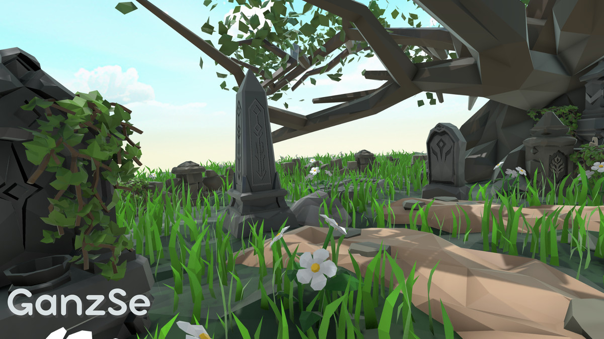 GanzSe Sacred Graveyard - Stylized Low Poly Environment
