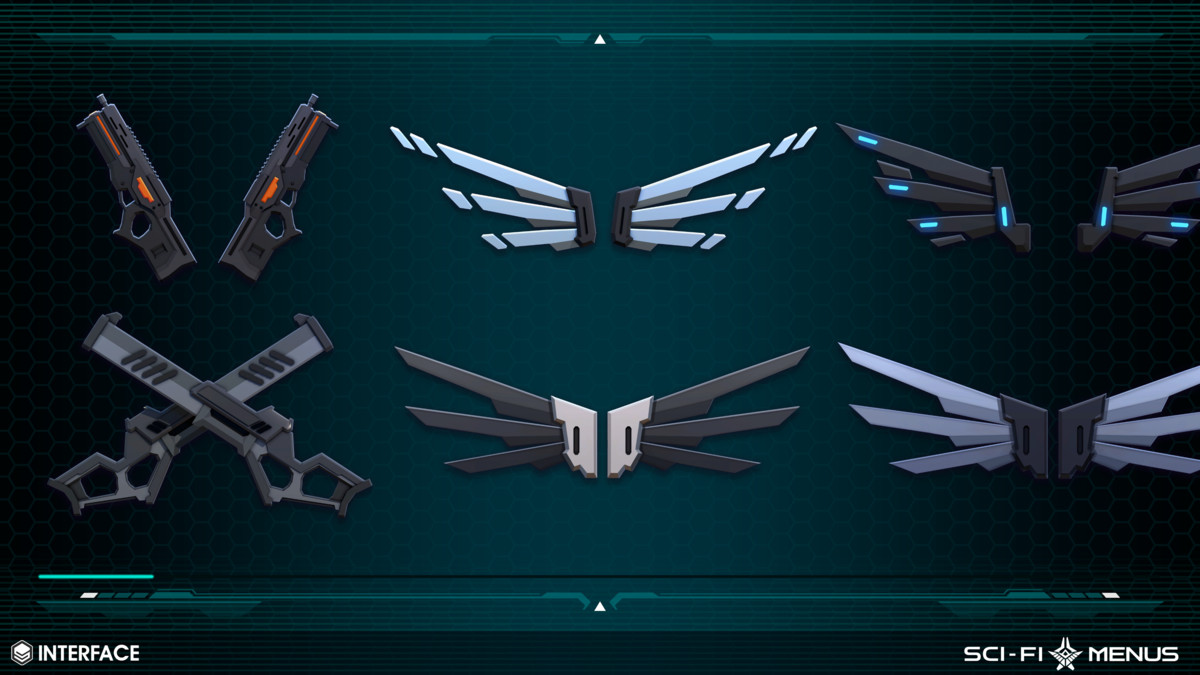 Sci-Fi Menus - Synty INTERFACE - GUI