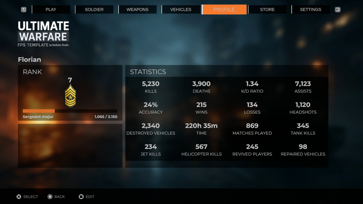 Ultimate Warfare - FPS Multiplayer Template