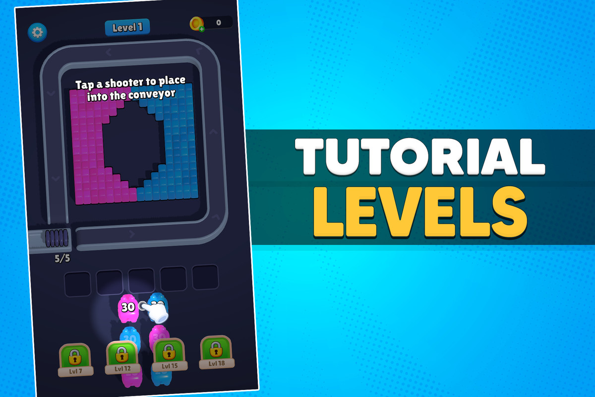 Pixel Shooter | Puzzle Game Template