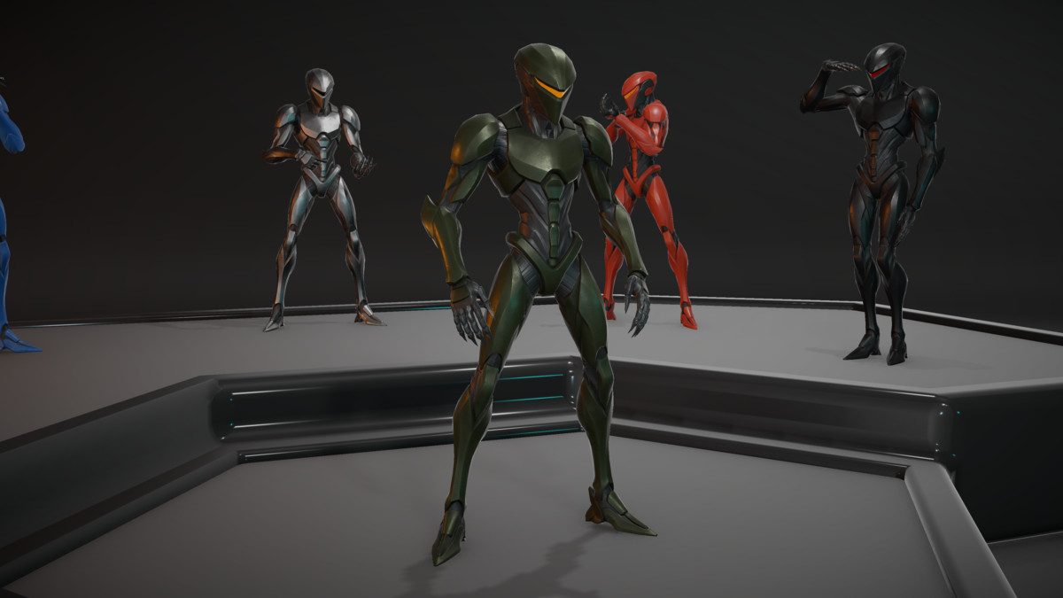Sci-Fi Robot Character Pack | 4 Humanoid Units | Customizable