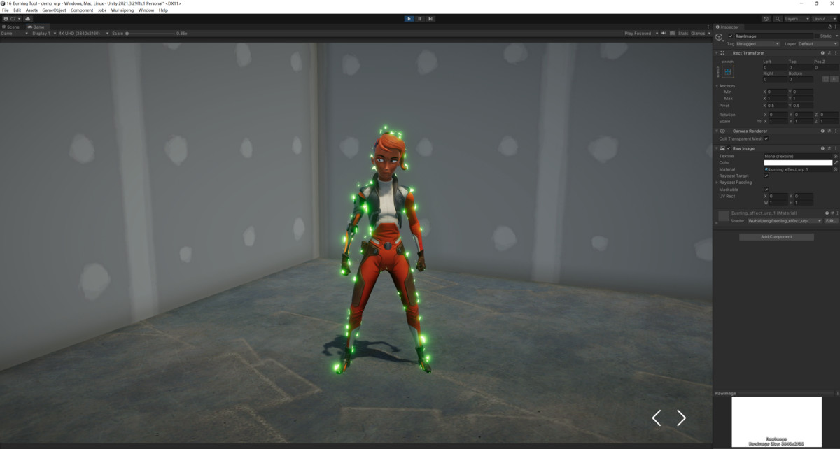 Burning Effect Tool