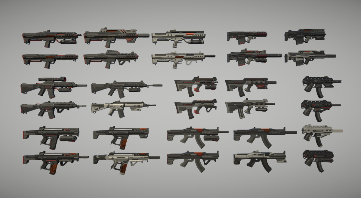 Cyberpunk Armory - Low Poly