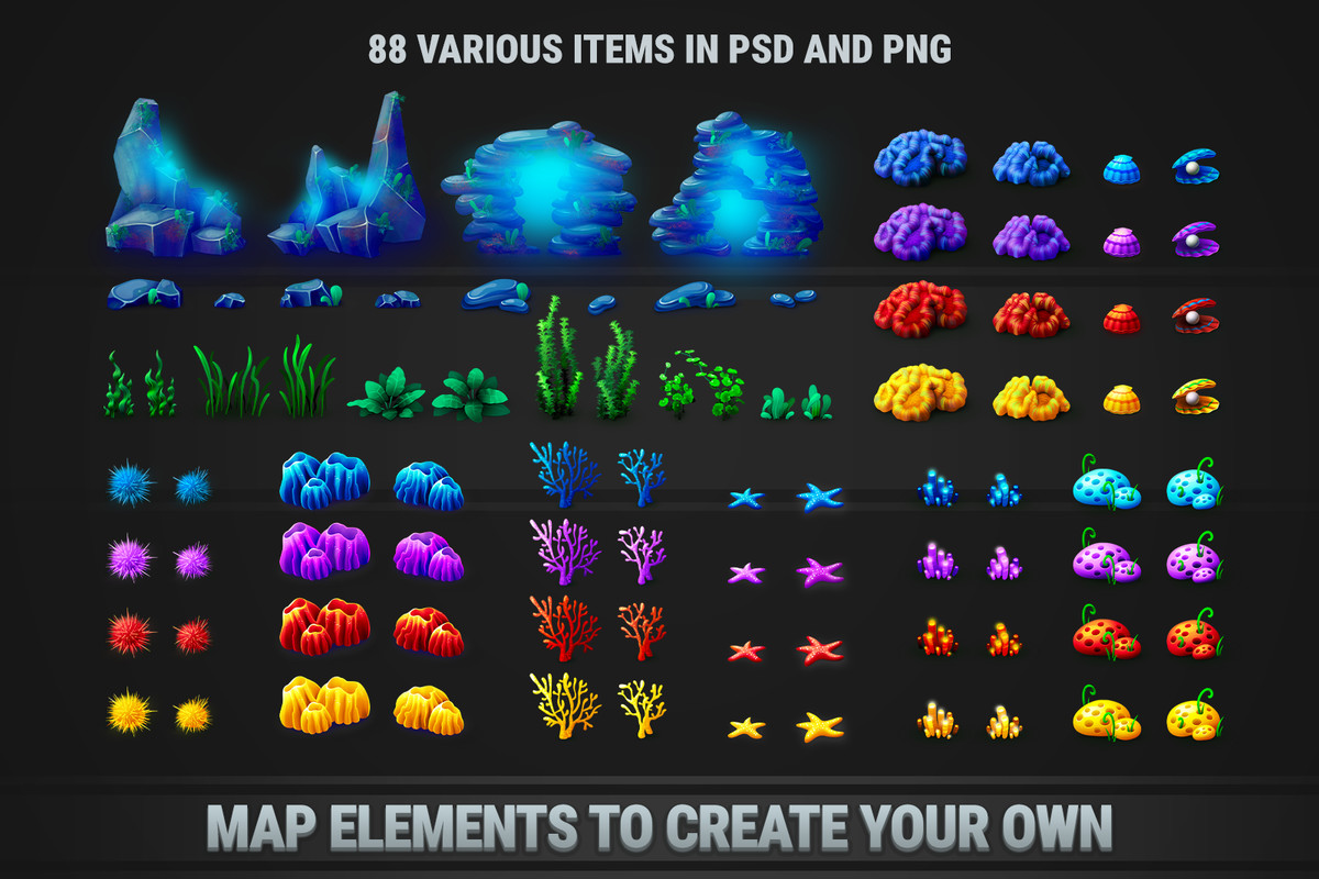 MK Puzzle Level Map Pack • 4 Themes Bundle