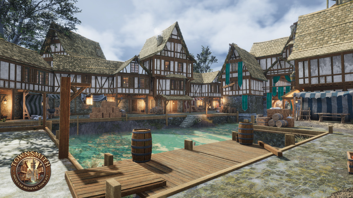 Townsmith: Modular Medieval Town (Medieval Town, Modular Fantasy Town, Town)