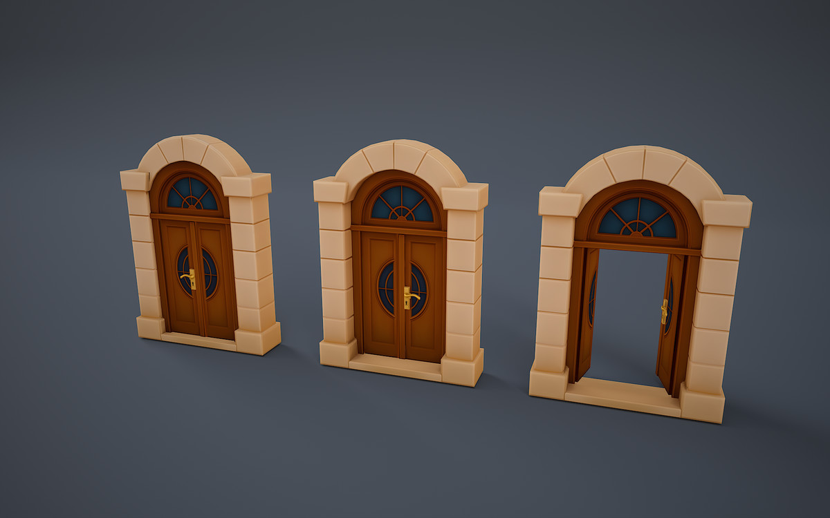 Stylized door