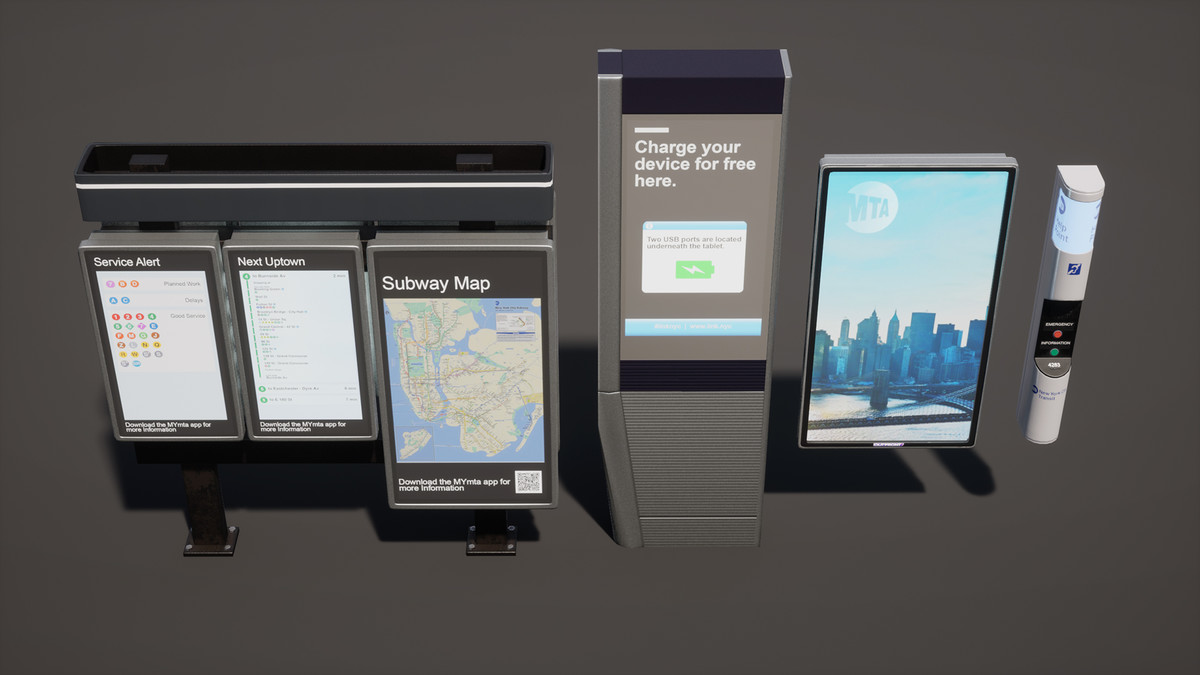 Subway Realm - Game-Ready NYC Metro Station