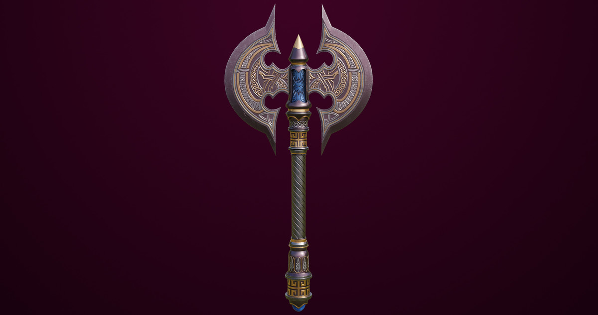 6 Battle Axes Collection 02 URP HDRP Textures