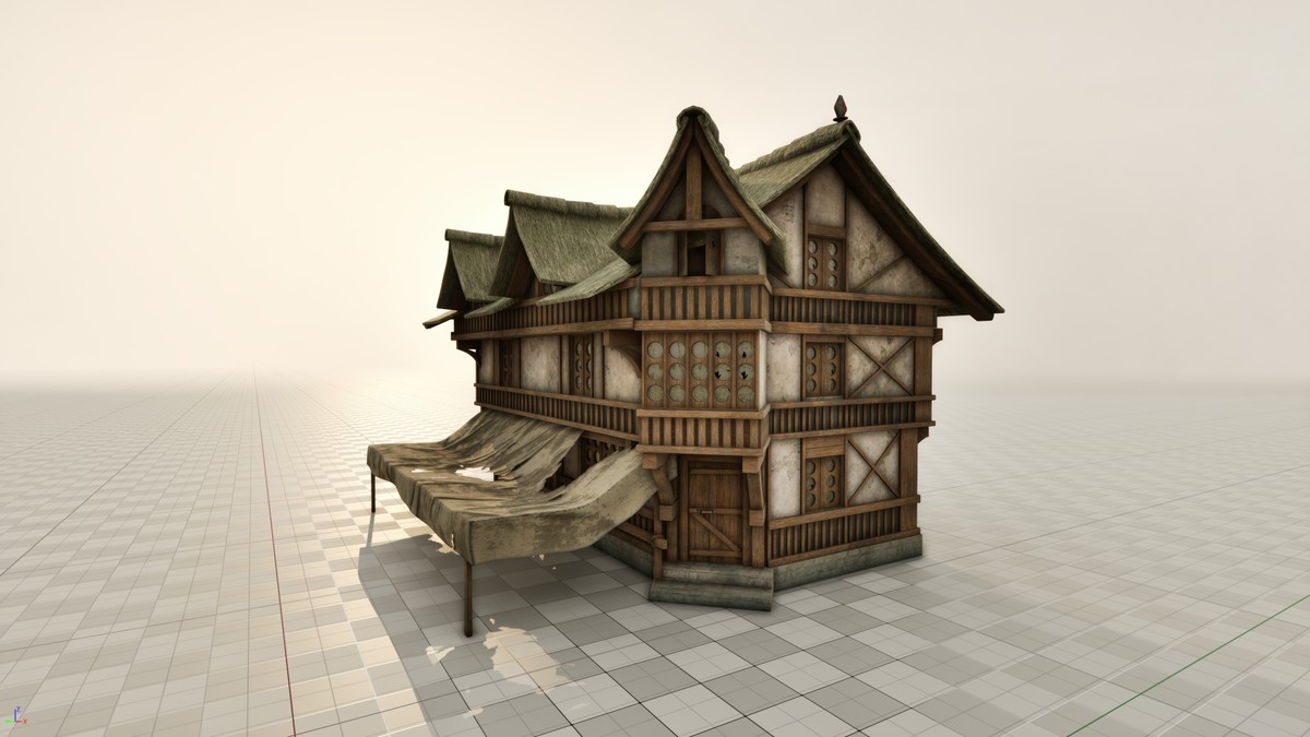 Medieval 3D Buildings Set