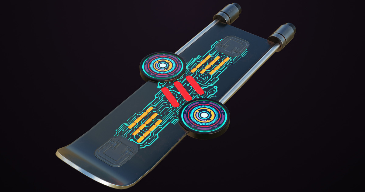 10 Sci Fi Hoverboards URP HDRP Textures