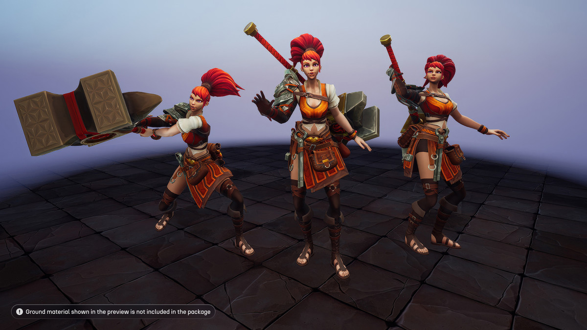 Stylized Blacksmith’s Forge: NPCs & Props Pack