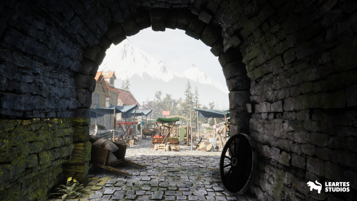 Medieval Lakeside Town