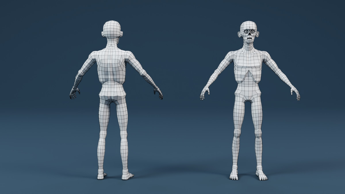 Zombie Low-Poly stylized