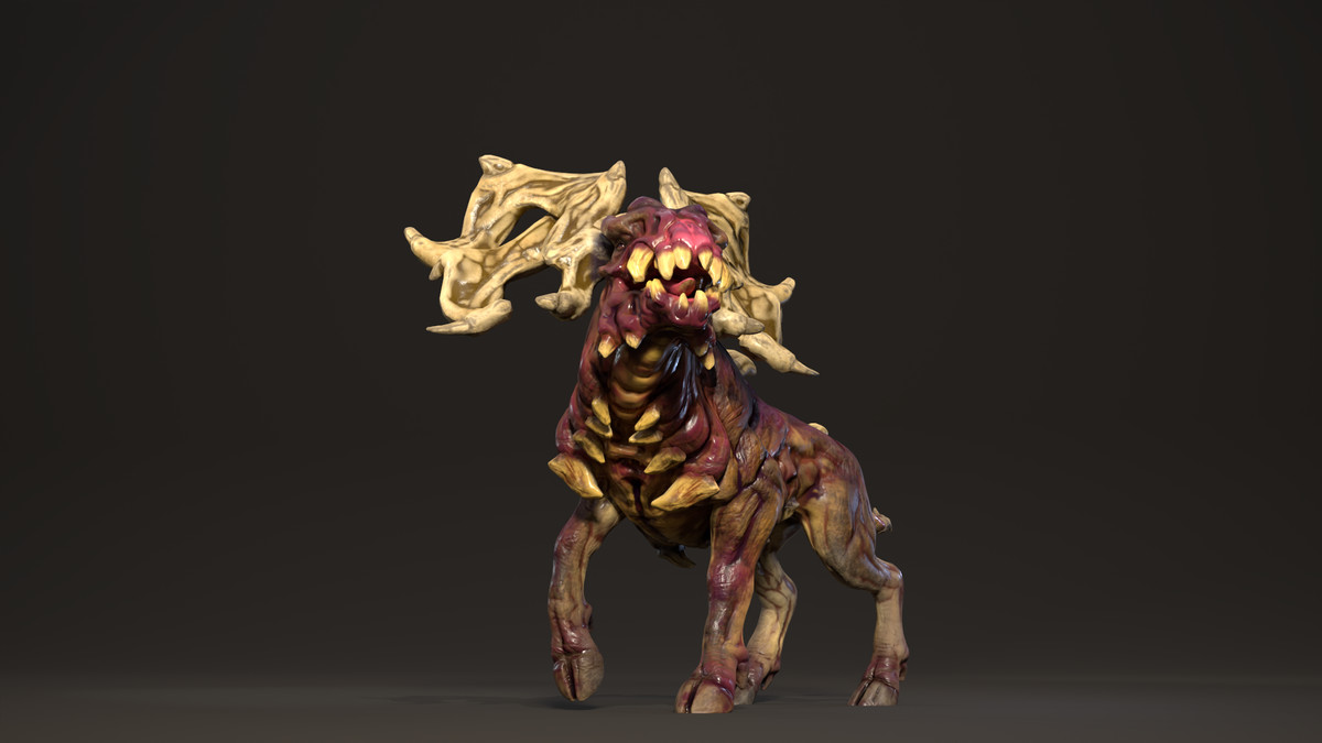 Bonehorn deer