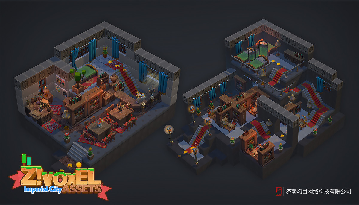 Z ! Voxel Assets - Imperial City