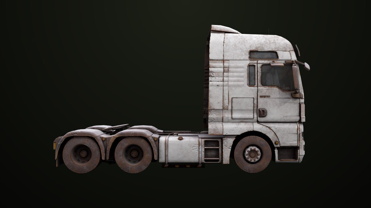 Heavy Truck Chassis 04 Dirty 4 URP HDRP Textures