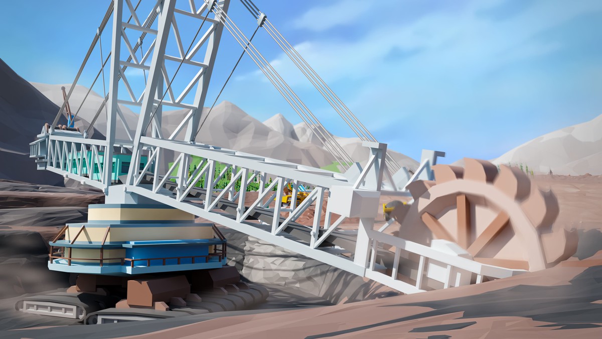 Mining Industry - Low Poly 3D Models Pack