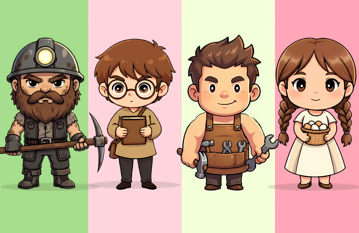 33 Cozy Farming Game NPC Character Pack