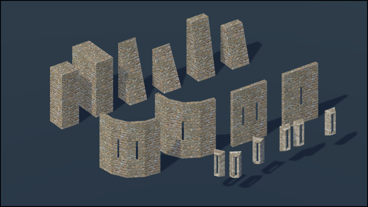 Cold Fortress - Retro Style Modular Environment Pack