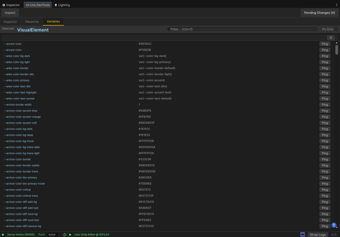 AnKo UITK DevTool: In-Game & Editor F12 Debugger USS Live-Save