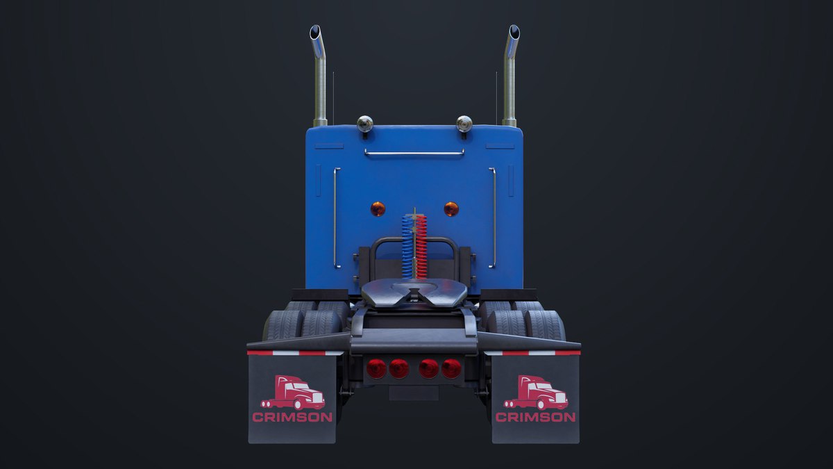 Heavy Truck Chassis 07 Blue and Green URP HDRP Textures