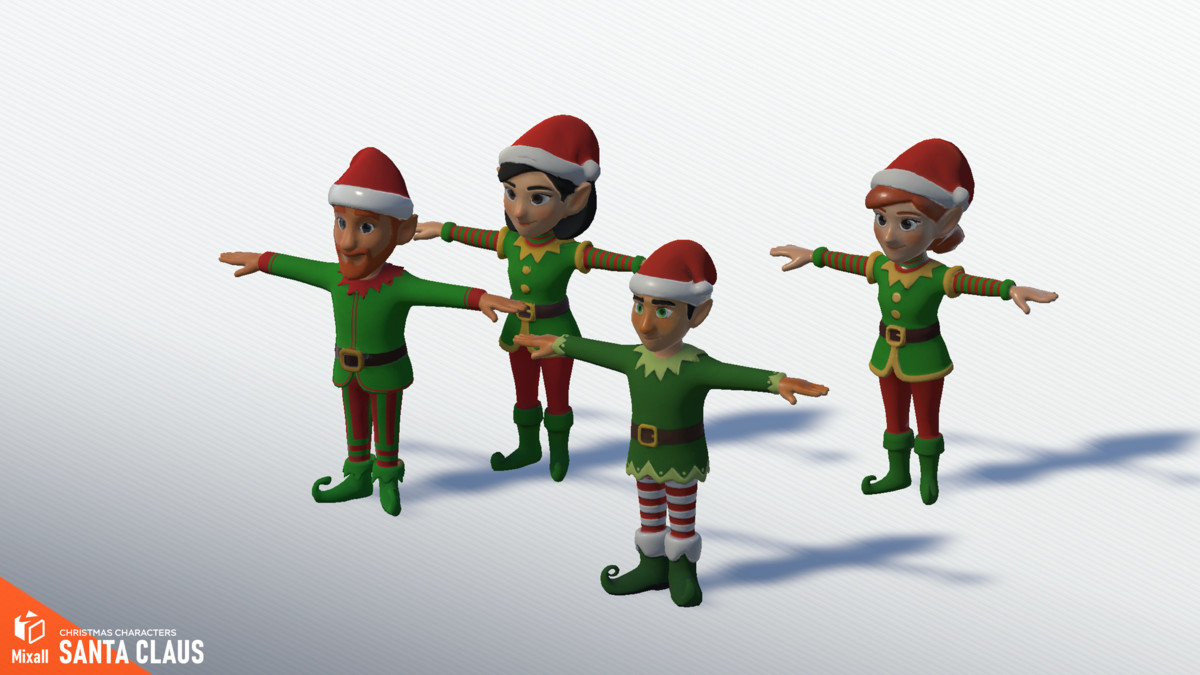 Santa Claus and Christmas characters