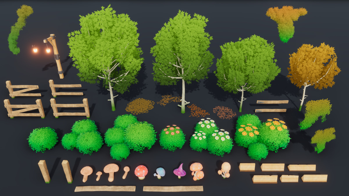 Bloomvale Village: Stylized Fantasy Environment Pack