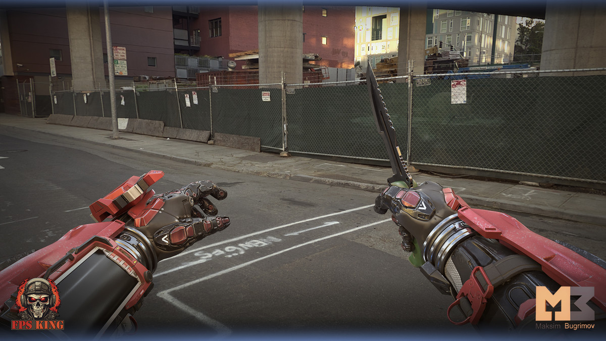 FPS Sci-Fi Hans With Knife (Animations)