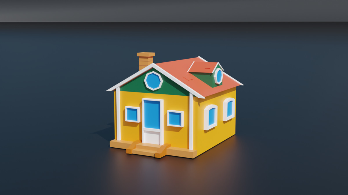 STYLIZED CARTOON BUILDINGS