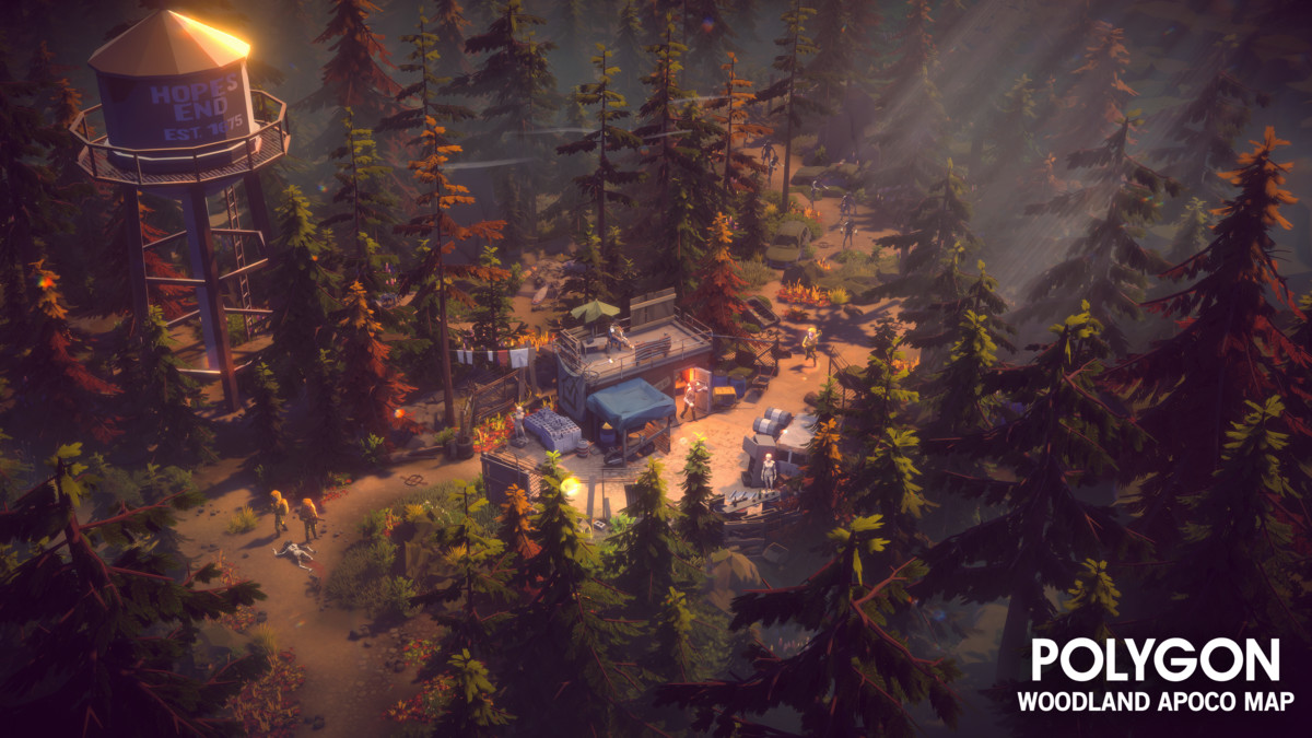 POLYGON - Woodland Apocalypse Map by Synty