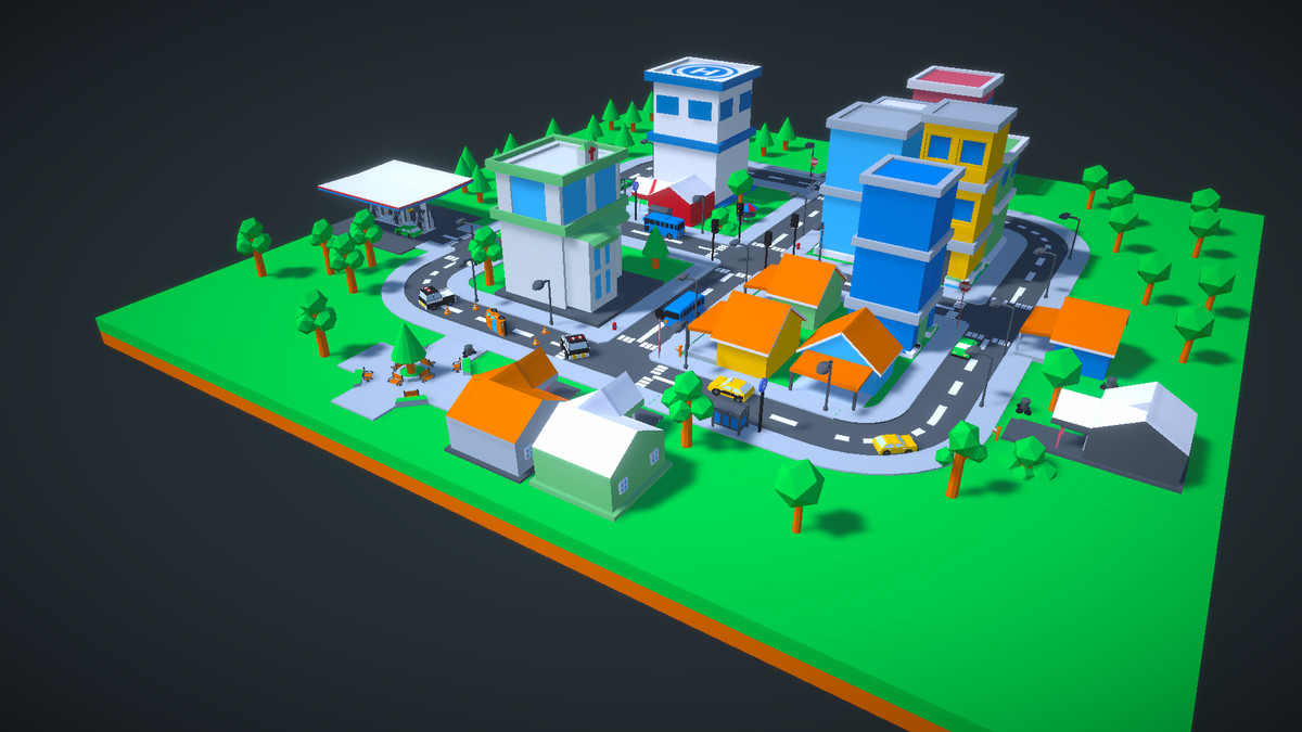 Low Poly Mini City