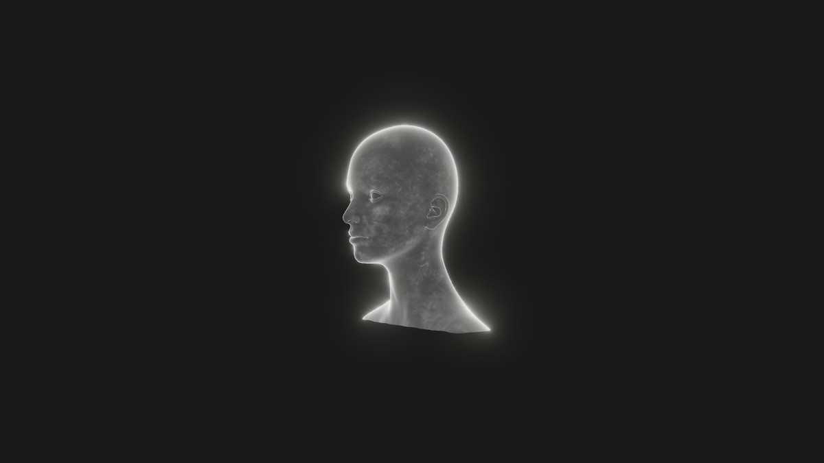Ghostly Male Female Heads 3D Model Pack - Animated, Blend Shapes