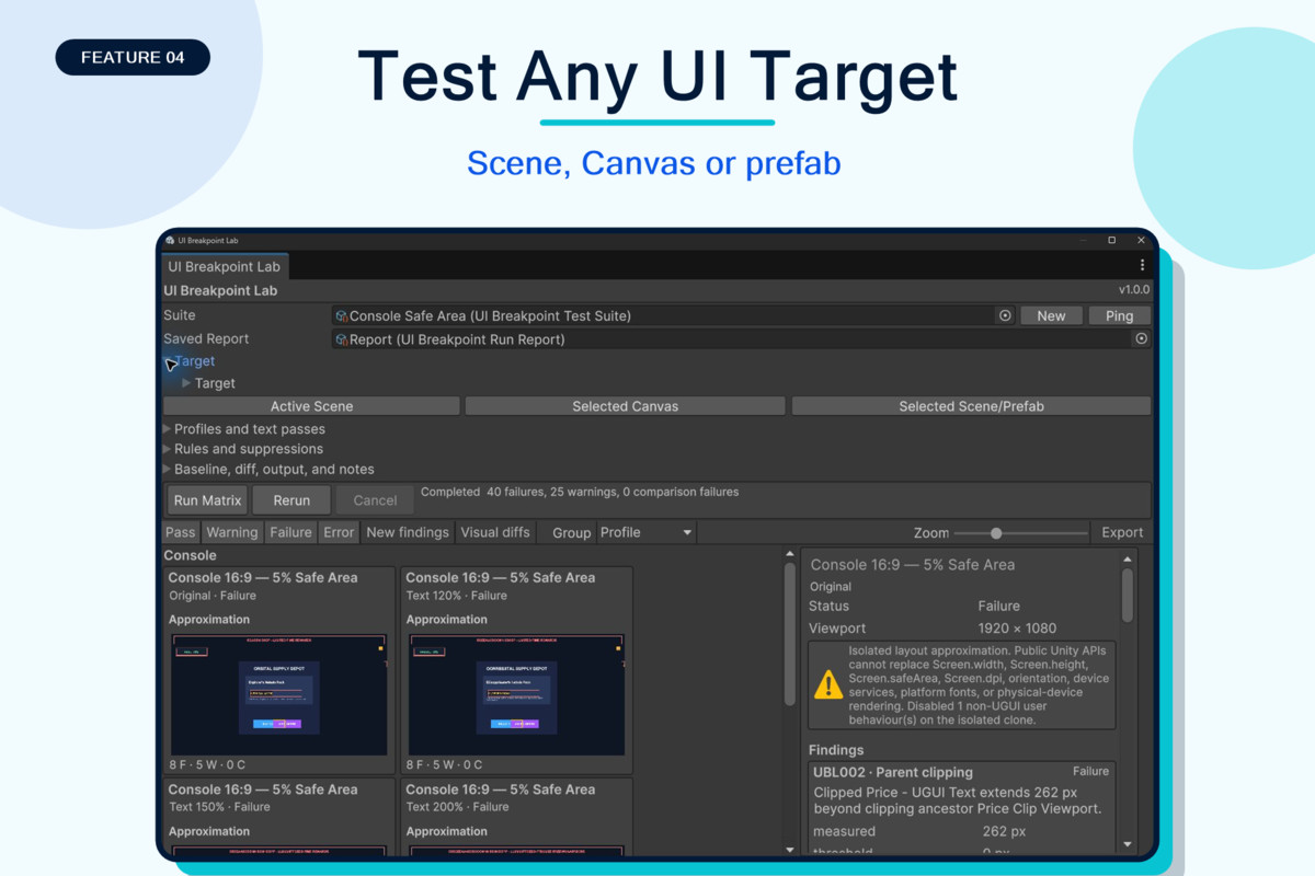 UI & Prefab Reliability Toolkit