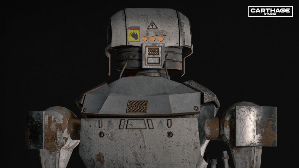 Security Robot NPC Bundle – 5 Rigged Game-Ready Characters