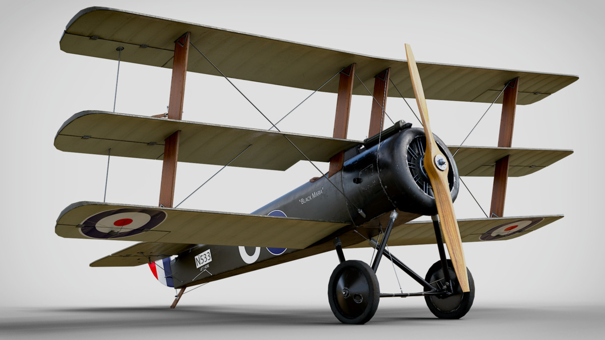 Aircraft Sopwith Triplane Rigged