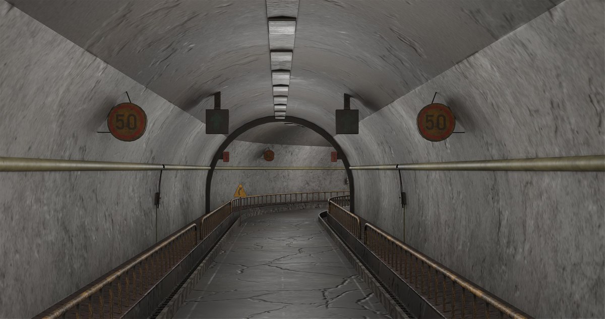 Old Dusty Road Tunnel 03 URP HDRP Textures