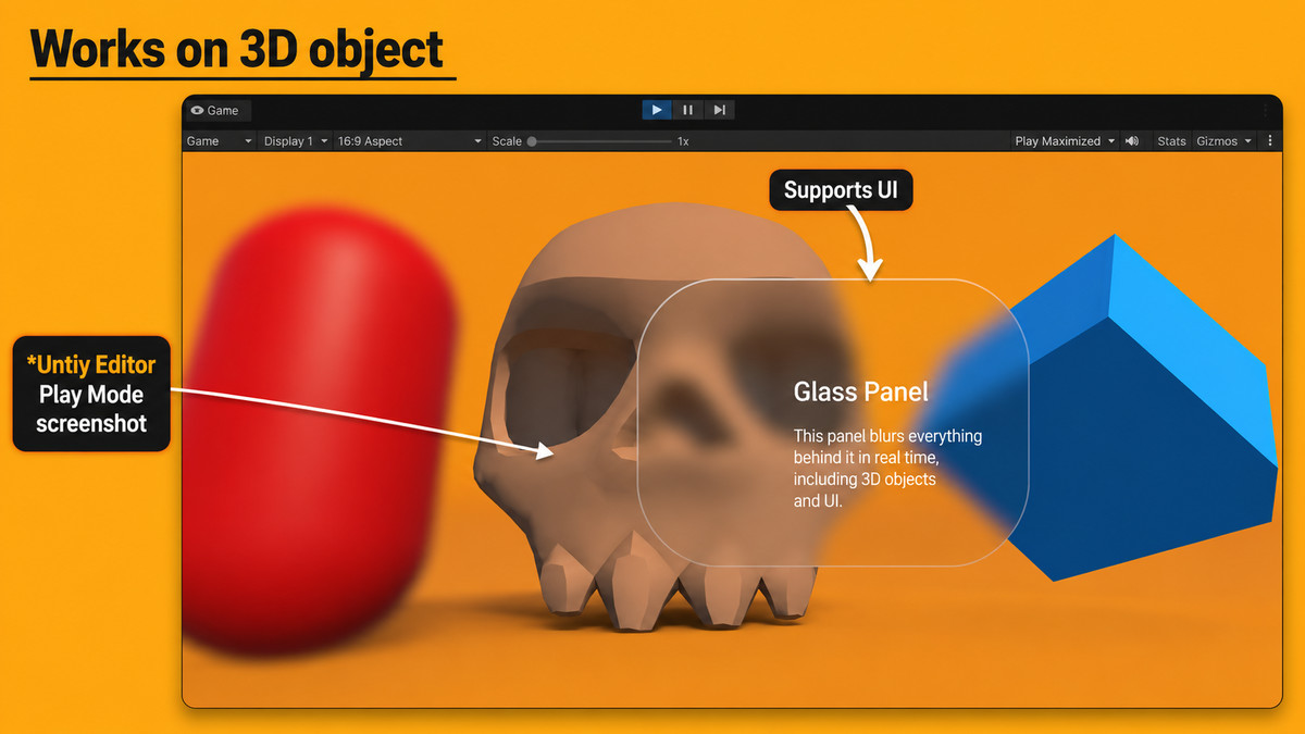 UI Background and 3D Blur - ( URP Supported ) - For Unity 6
