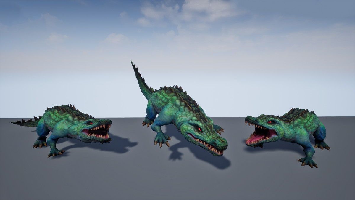 Stylized Fantasy Crocodile