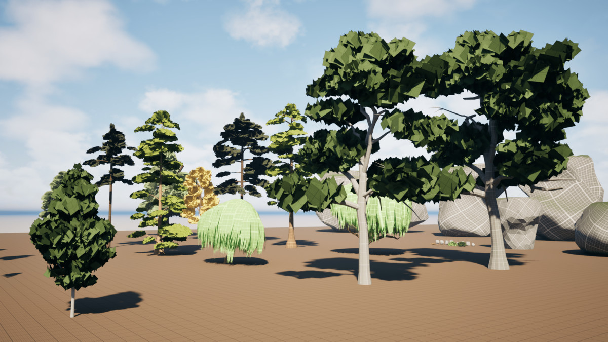 Forest Starter Blockout Kit - 60 Assets Modular Pack for Level Design
