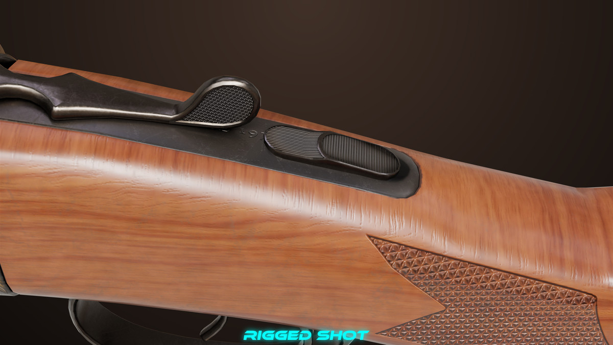 Small Medium Shotgun Black Single Mat URP HDRP Textures